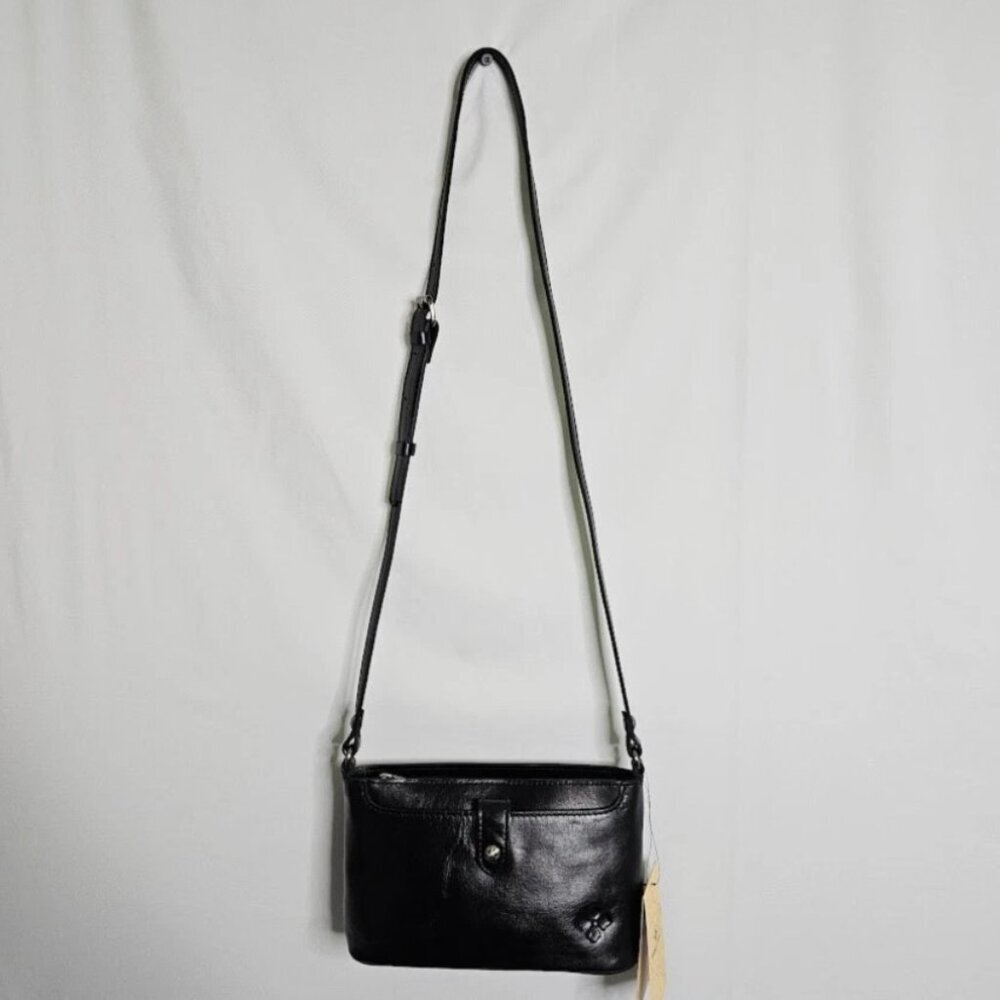 NWT PATRICIA NASH AIMEE Crossbody Bag BLACK Leather Classic Shoulder Handbag - Picture 3 of 11